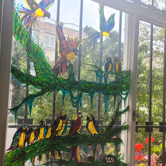 ویترای روی شیشه و بلور