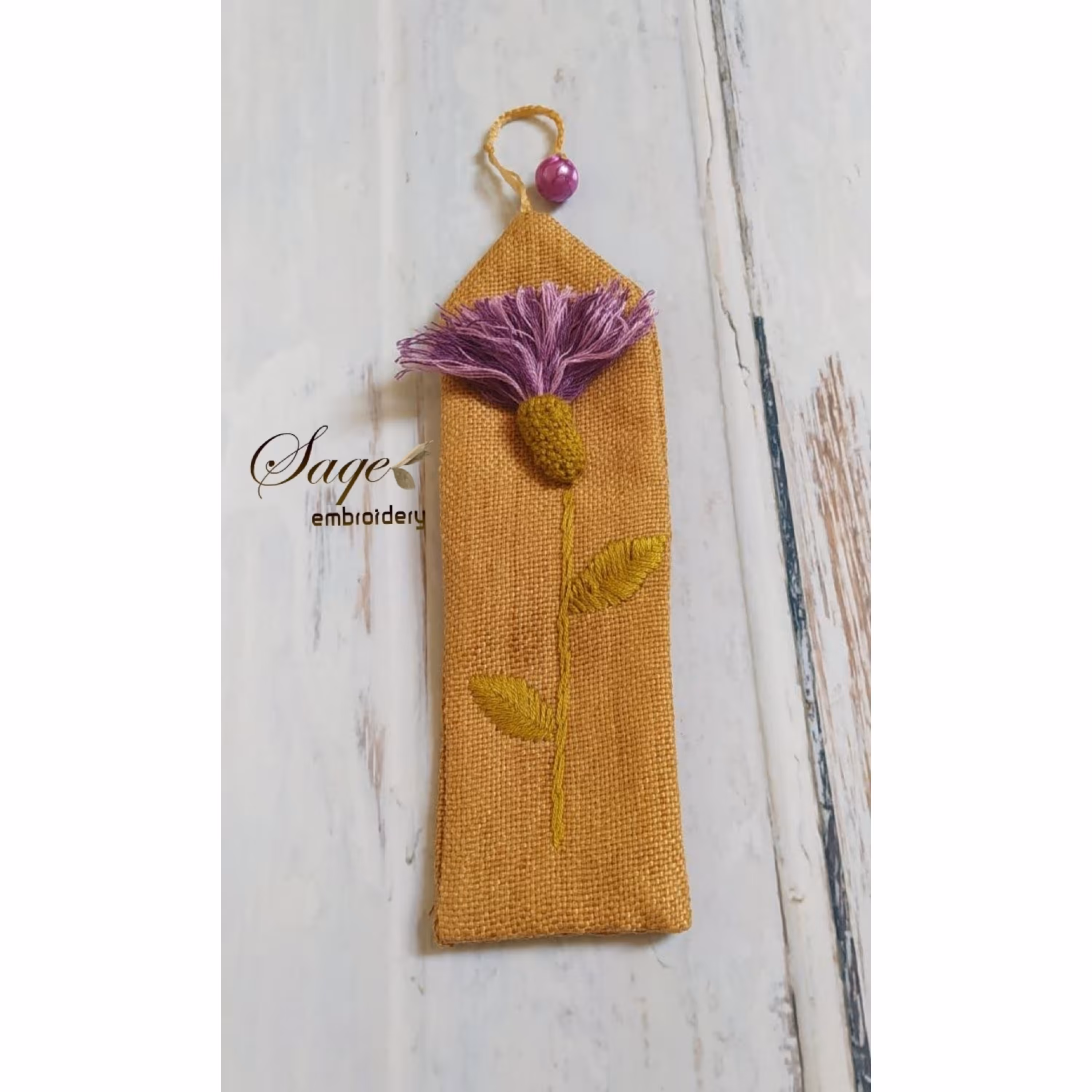 نشانگر کتاب گلدوزی(بوک مارک)کد 2