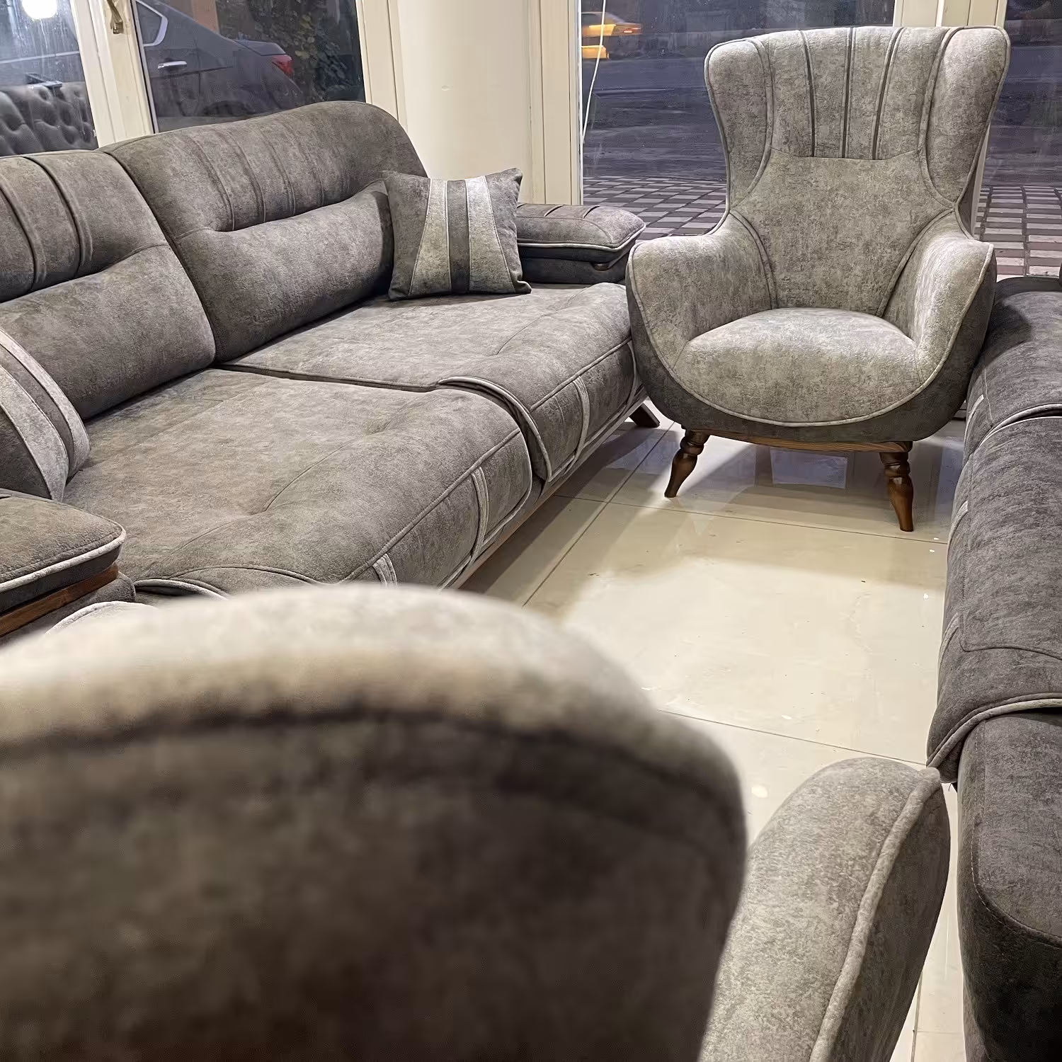 مبلمان 8 نفره سوپر مدرن و شیک مدل راشو در رنگ بندی