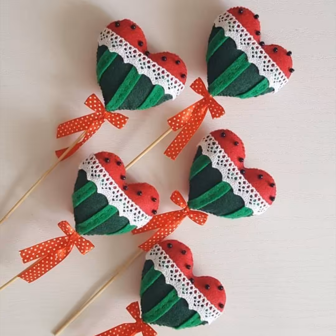 تاپر قلب  طرح هندوانه یلدایی