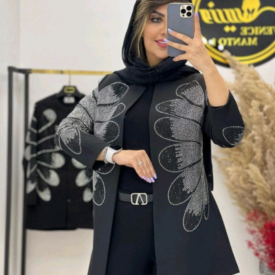 مانتو مجلسی کرپ مدل مانتو کتی مجلسی مازاراتی غزال