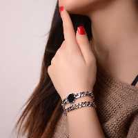  گردنبند کارتیر دو ردیفه 
( استفاده بعنوان دستبند دولاین)