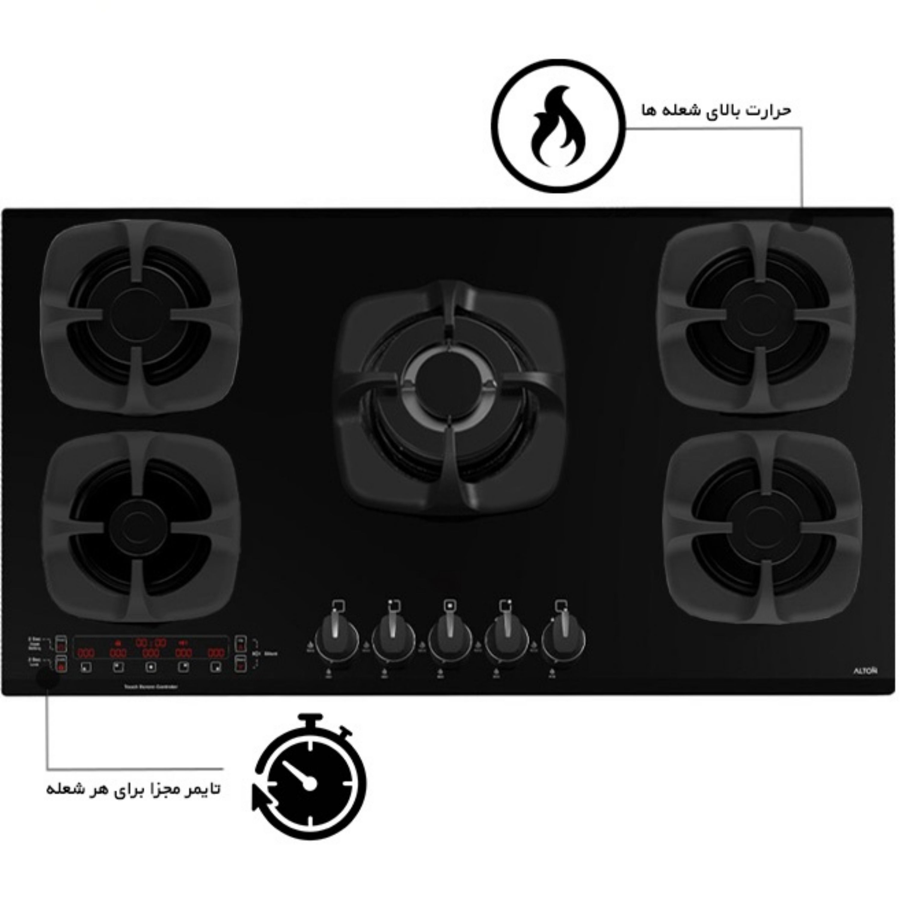 گاز صفحه ای آلتون G516 D ( پس کرایه ) هزینه ارسال به عهده مشتری