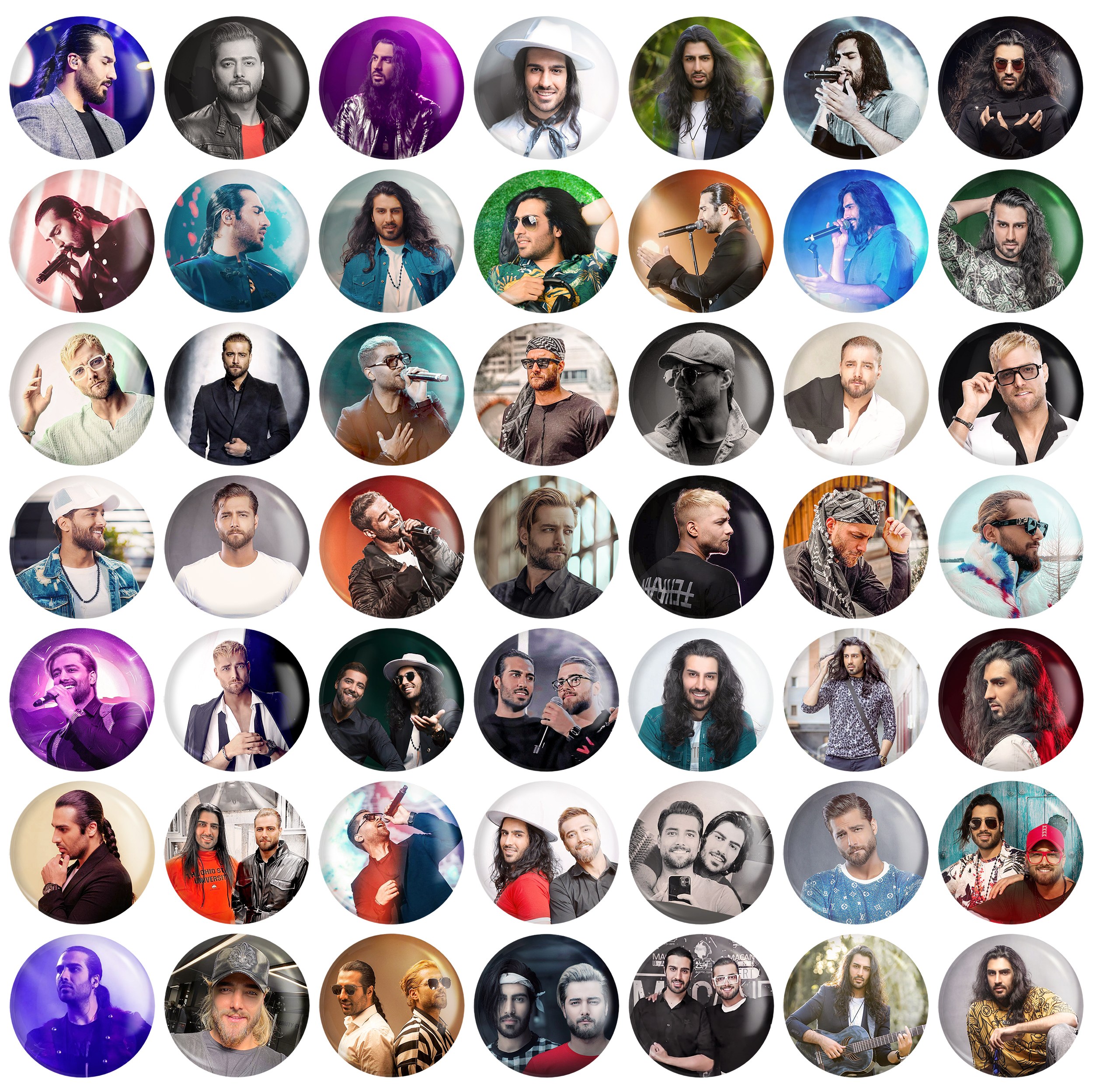 مگنت خندالو طرح ماکان بند Macan Band کد 116 مجموعه 50 عددی