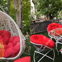 صندلی آویزی مناسب فضای باز دونفره ارسال به روش پس کرایه 

