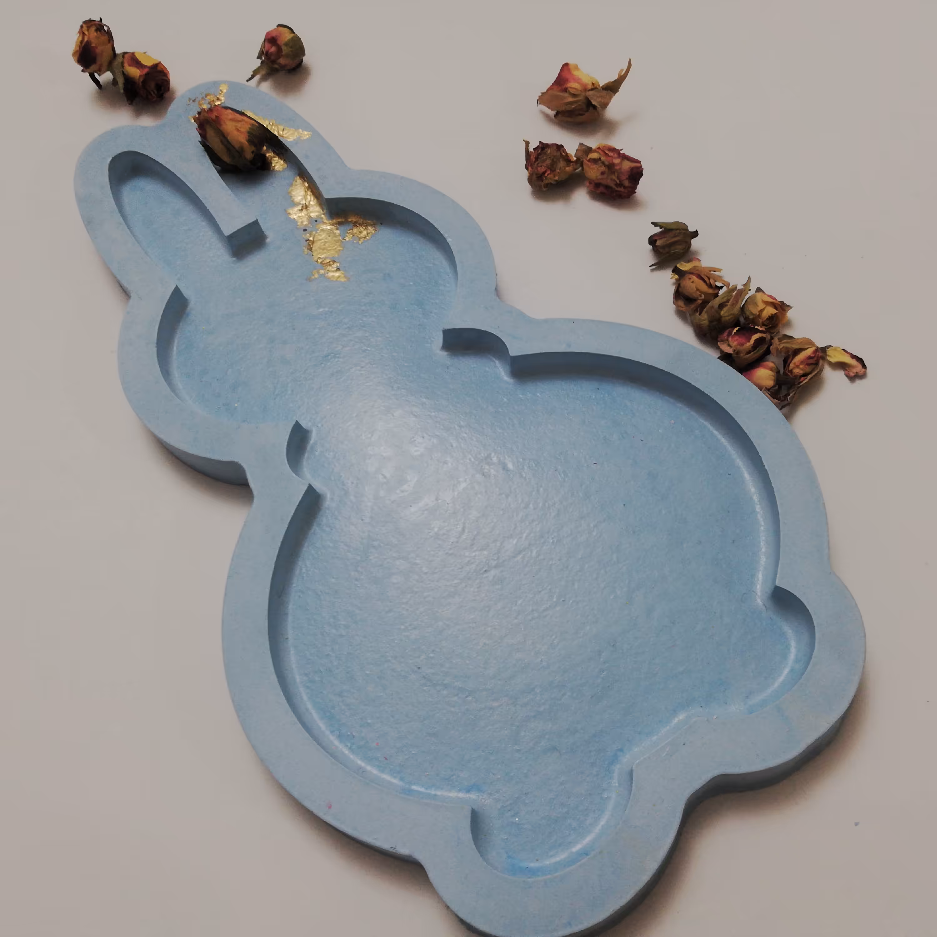 سینی طرح خرگوش با ورق طلا نماد سال1402