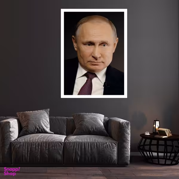تابلو بکلیت طرح مشاهیر جهان ولادیمیر پوتین مدل قاب شاسی W-S9895
