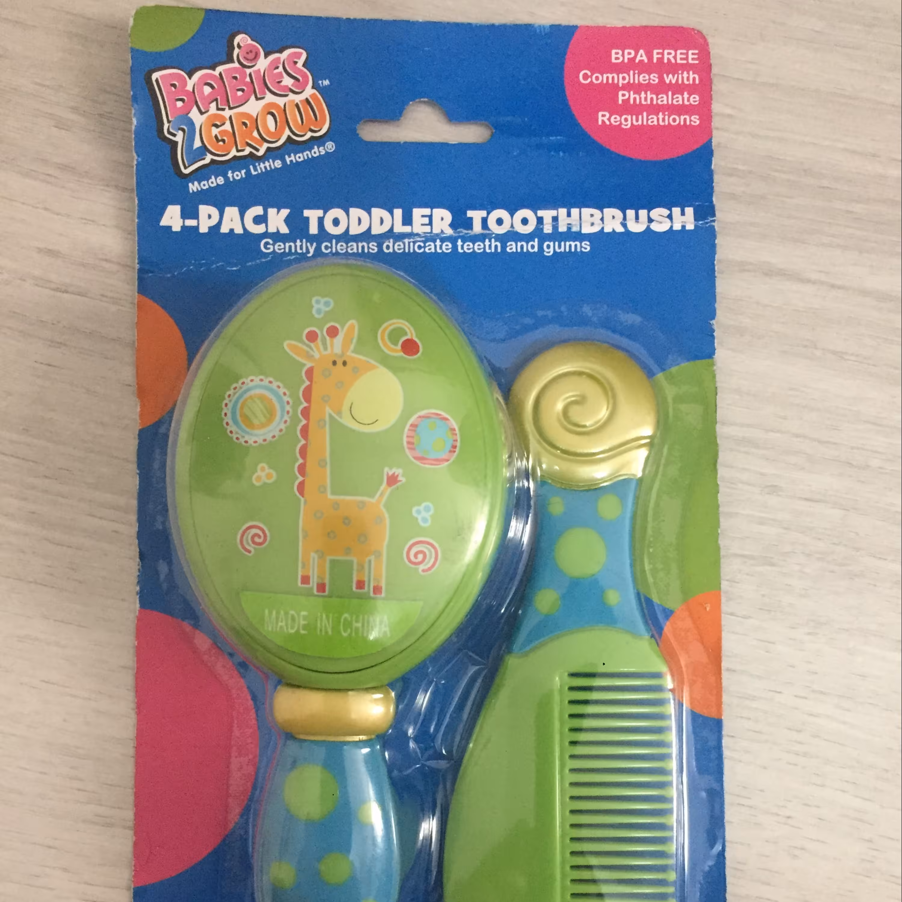 پک شانه و برس و آینه کودک