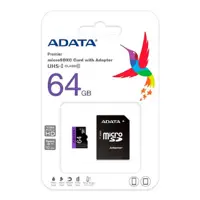  کارت حافظه 64 گیگ ای دیتا microSDHC مدل Premier کلاس 10 استاندارد UHS-I سرعت 80