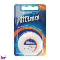 نخ دندان مینا (Mina) مدل Ultra thin با اسانس دارچین طول 50 متر
