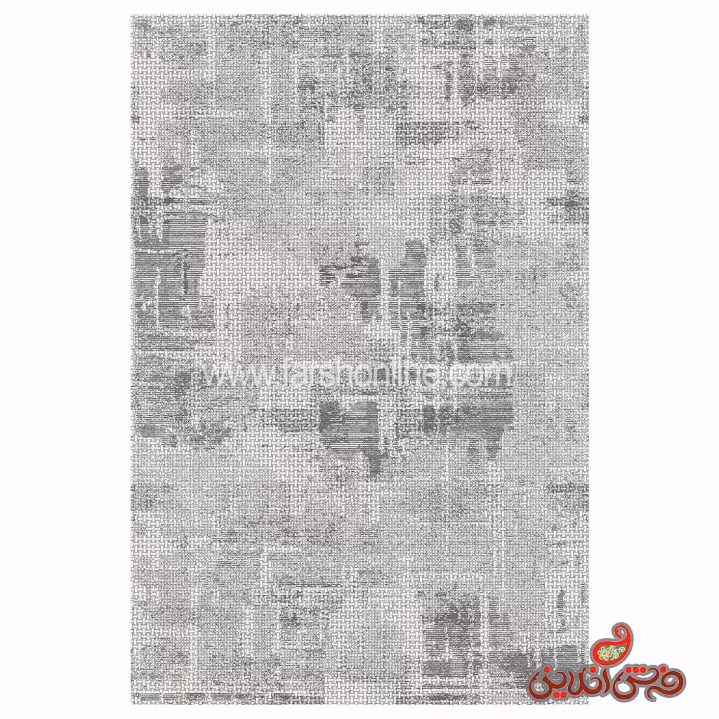 فرش ماشینی ساوین ویژن کد 4225 نقره ای روشن