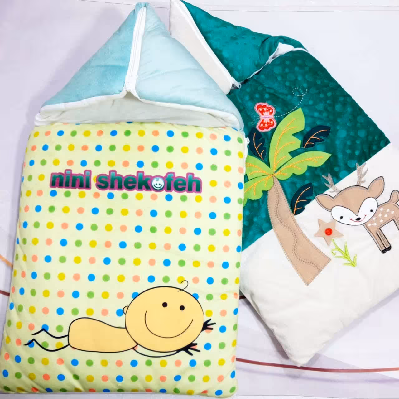 قنداق فرنگی جنس بیرونی مخمل با کیفیت