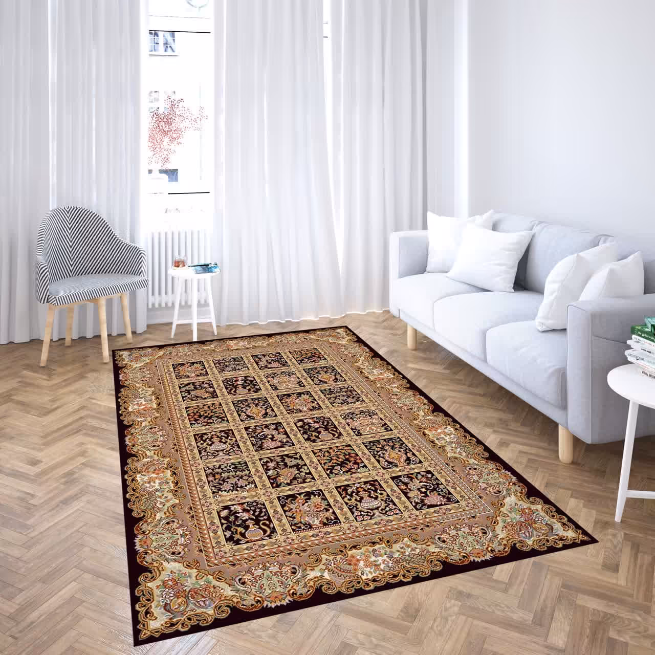 روفرشی کشدار ضد اب مخمل شانل ابریشم کد 66k