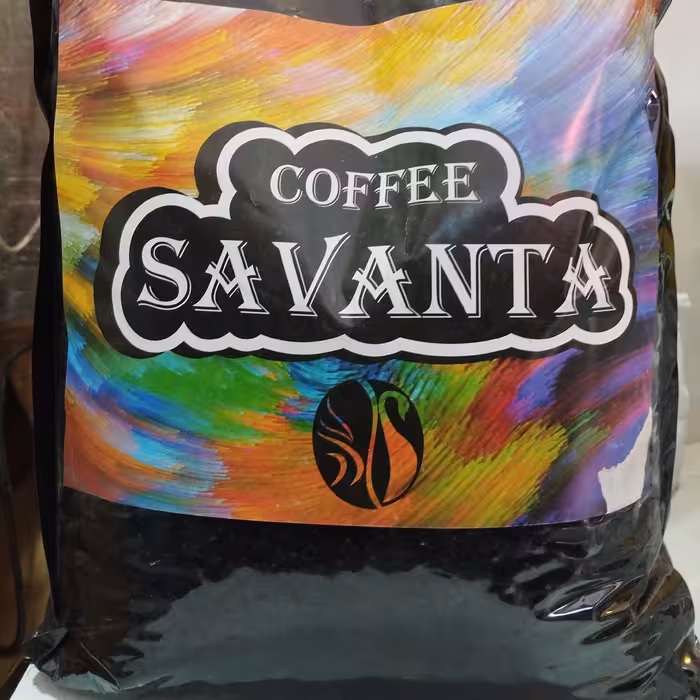 پک 5 کیلویی دان قهوه فول کافئین مدیوم روست