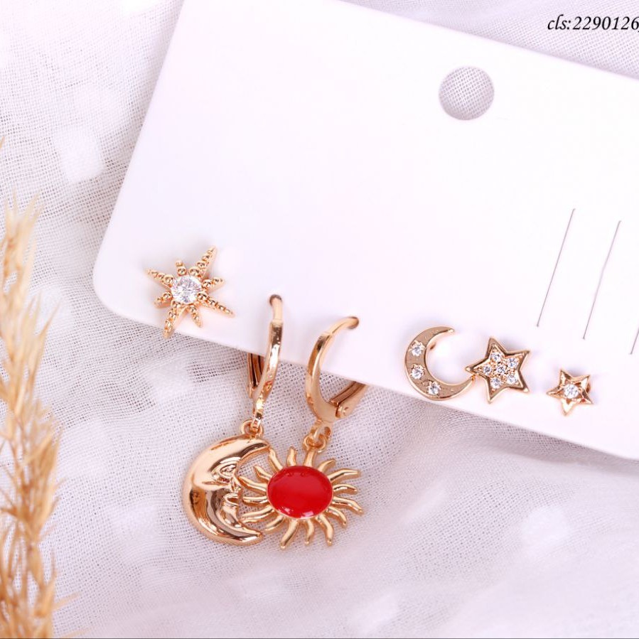 گوشواره پک کد3 در طرح های مختلف رنگ ثابت