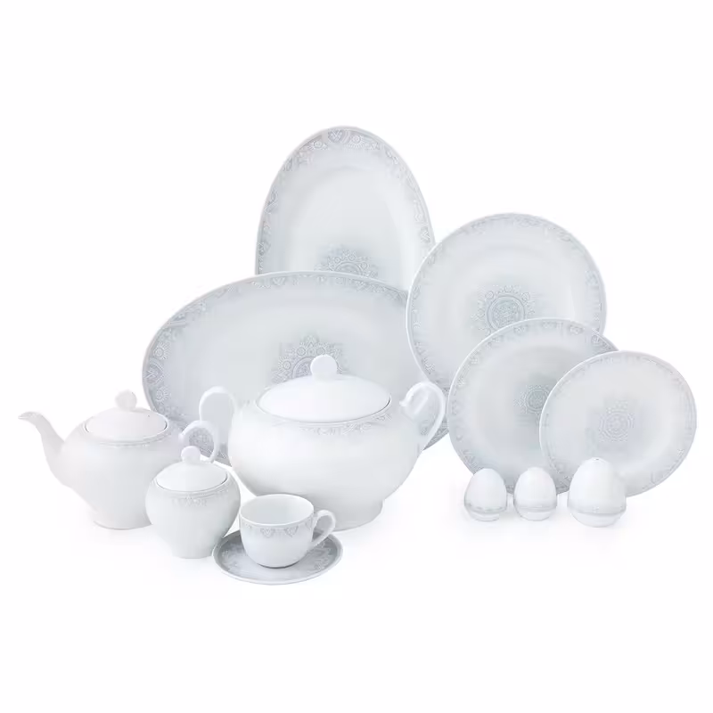 سرویس چینی زرین 12 نفره کامل ادلین توسی (102 پارچه)