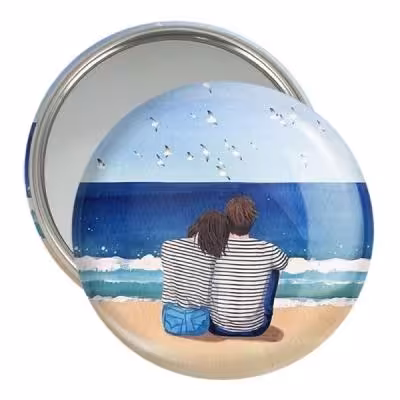 آینه جیبی خندالو مدل عاشقانه کد 27101