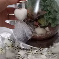 گیفت قند مدل لباس عروس مناسب مراسم های عقد،عروسی،بله برون.رنگ تور قابل تغییر  