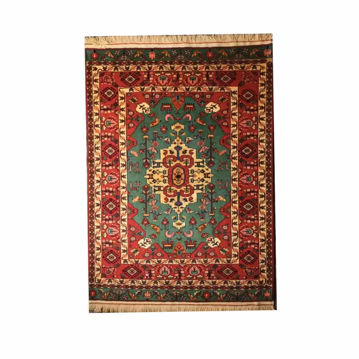 فرش دستباف هفت چارک چله پشم خراسان 191×134