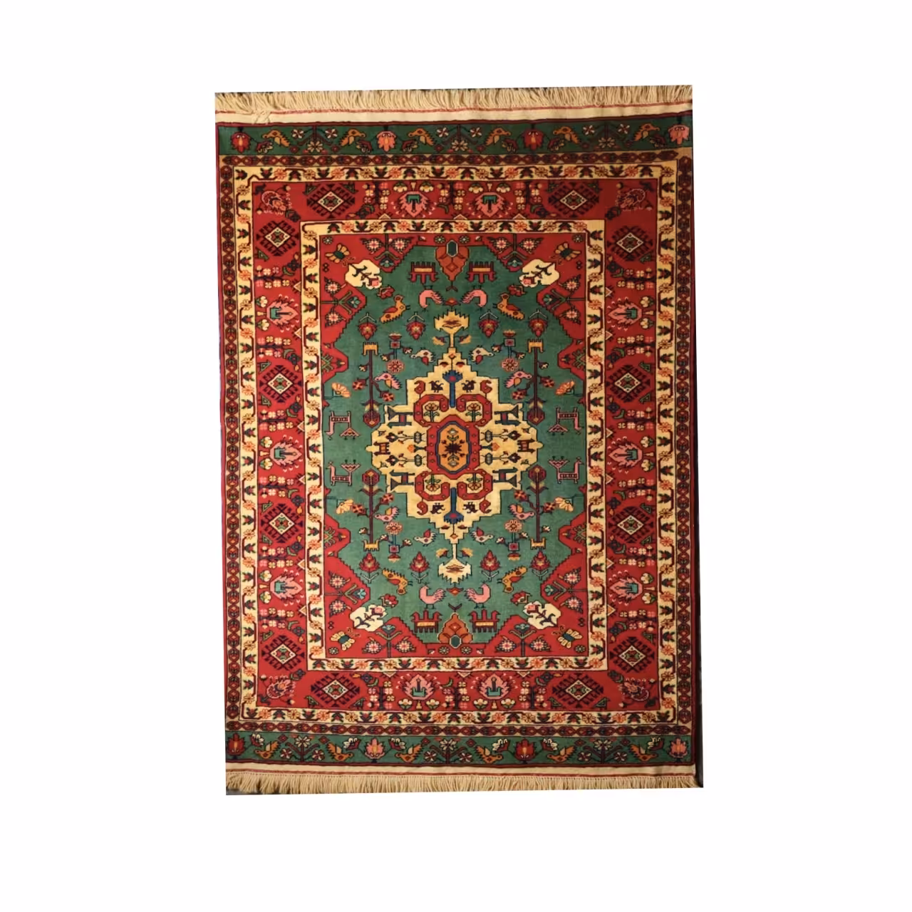 فرش دستباف هفت چارک چله پشم خراسان 191×134