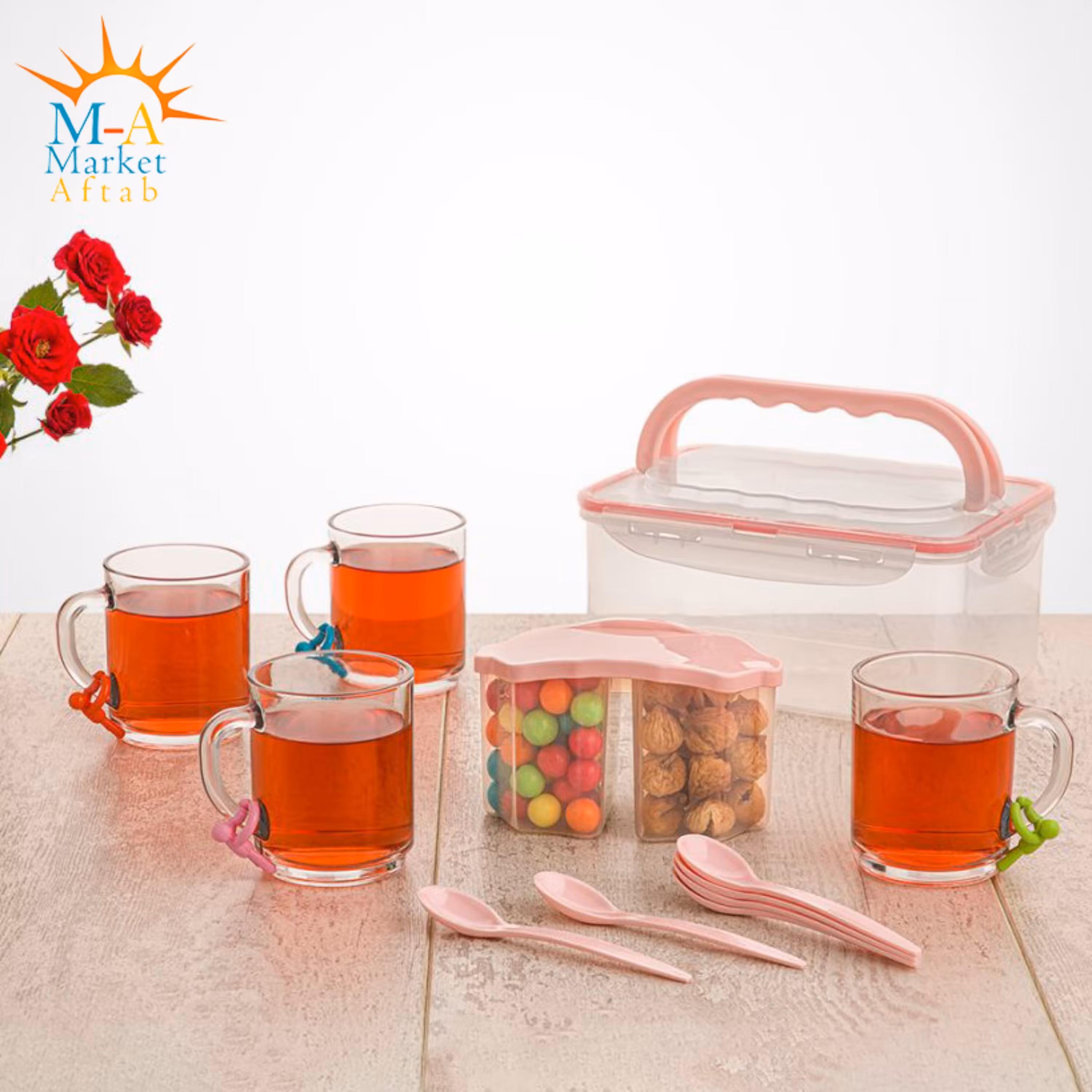 سرویس چایخوری 4 نفره لیمون 