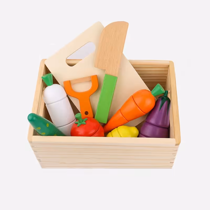 اسباب بازی برش میوه چوبی مگنتی با تخته کد 4048970