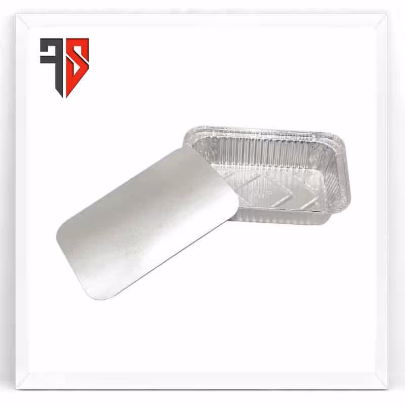 ظرف یکبار مصرف آلومینیومی تک پرس با درب کد 105 سنگین (500عددی) - مرکز فروش ملزومات کافه رستوران فرزان