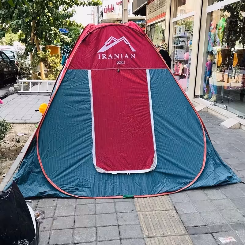 چادر مسافرتی 6 نفره مدل فنری جنس برنو کف ضخیم | amazonchi