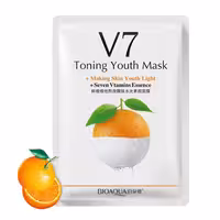 ماسک صورت ورقه ای شیر و پرتقال v7 بیوآکوا
BIOAQUA V7 Deep Hydrating orange 