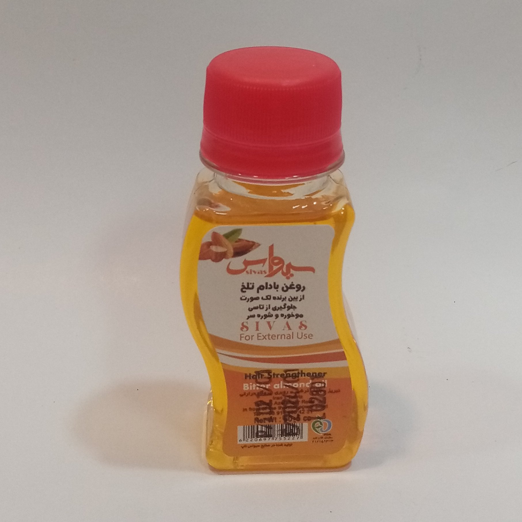 روغن بادام تلخ درجه یک حجم 60 سی سی