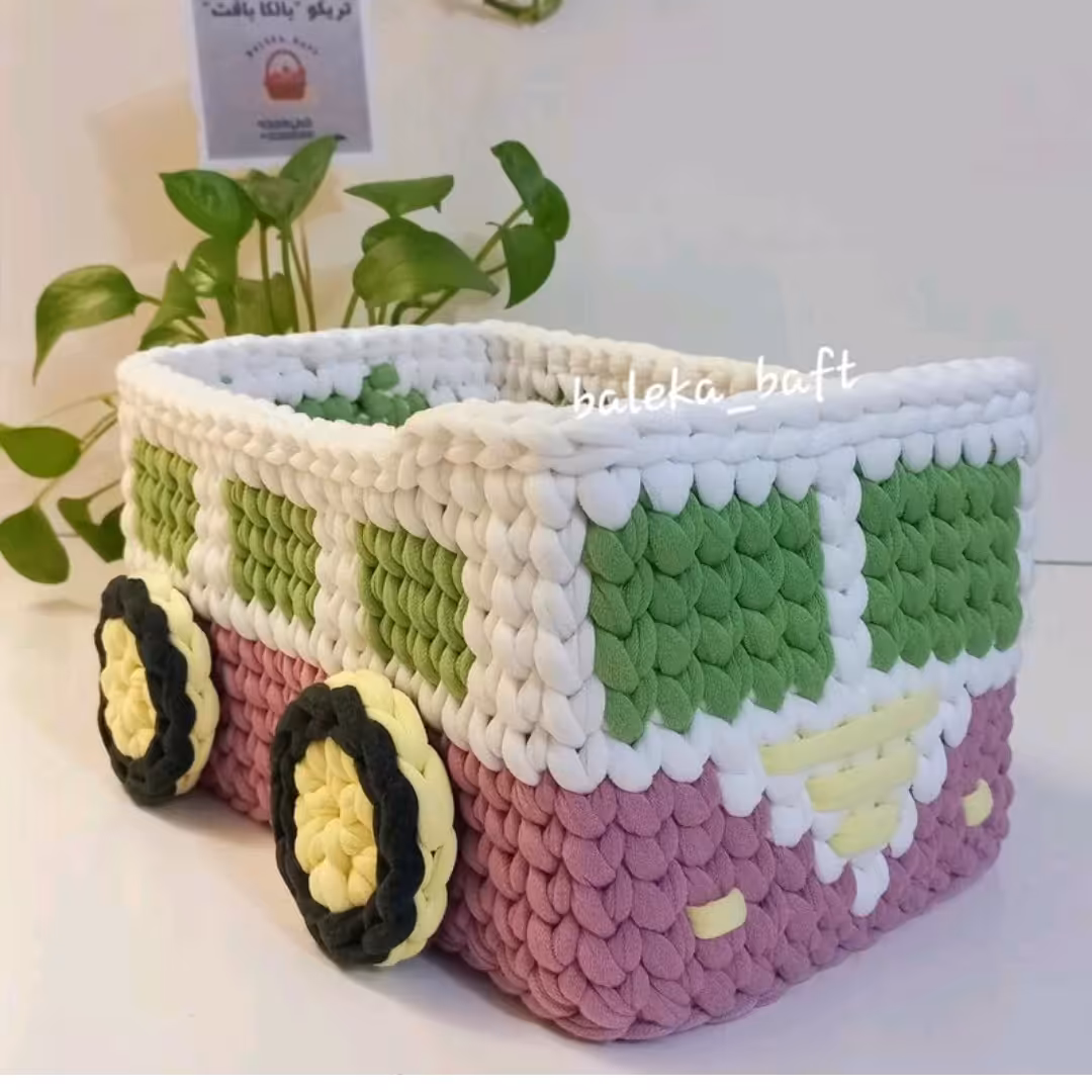 باکس سیسمونی و اتاق کودک تریکویی مدل باس بنفش