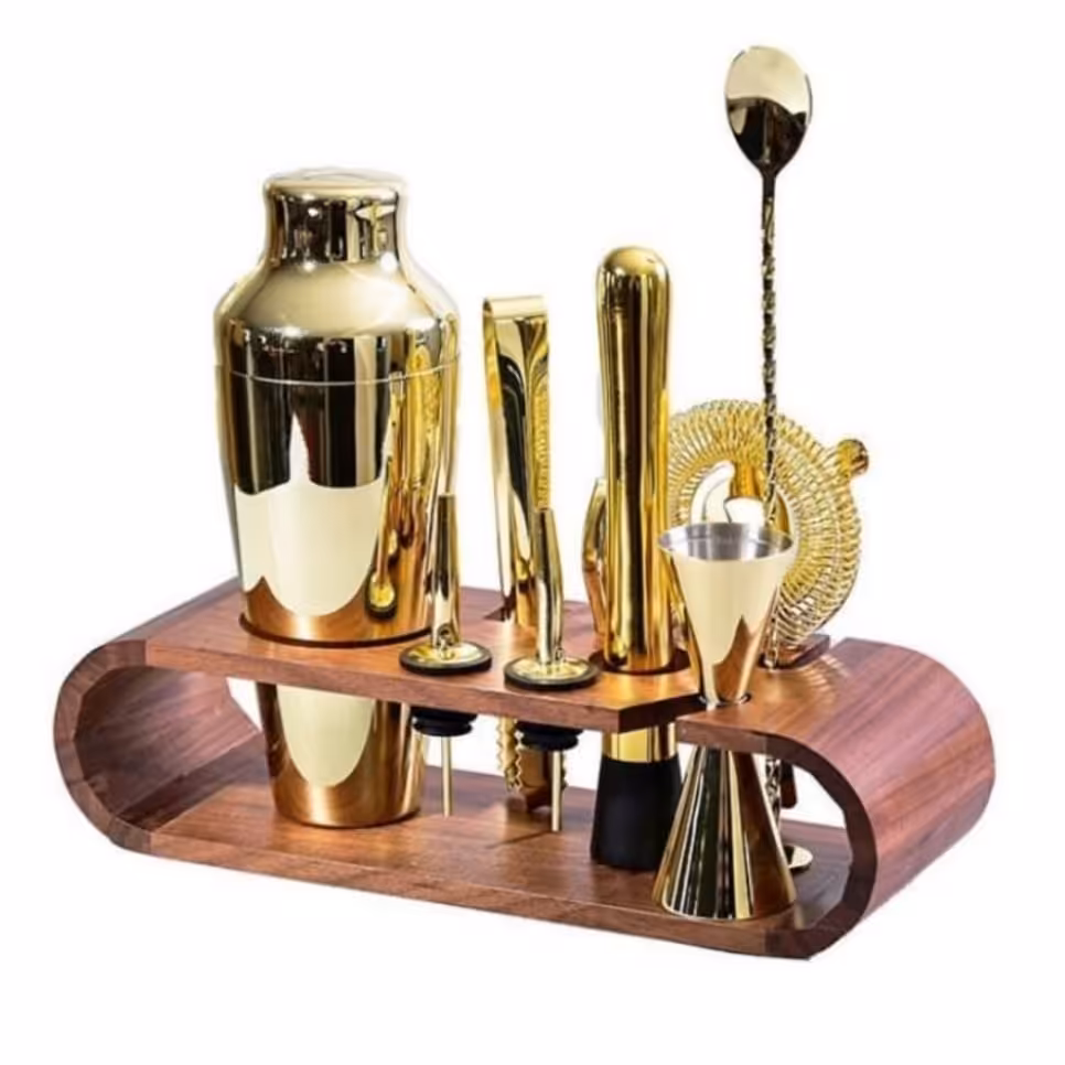 ست شیکر  طلائی (بار سرد  )11 تیکه