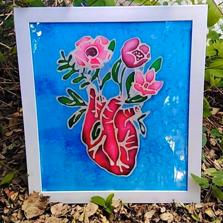 نقاشی روی پارچه باتیک