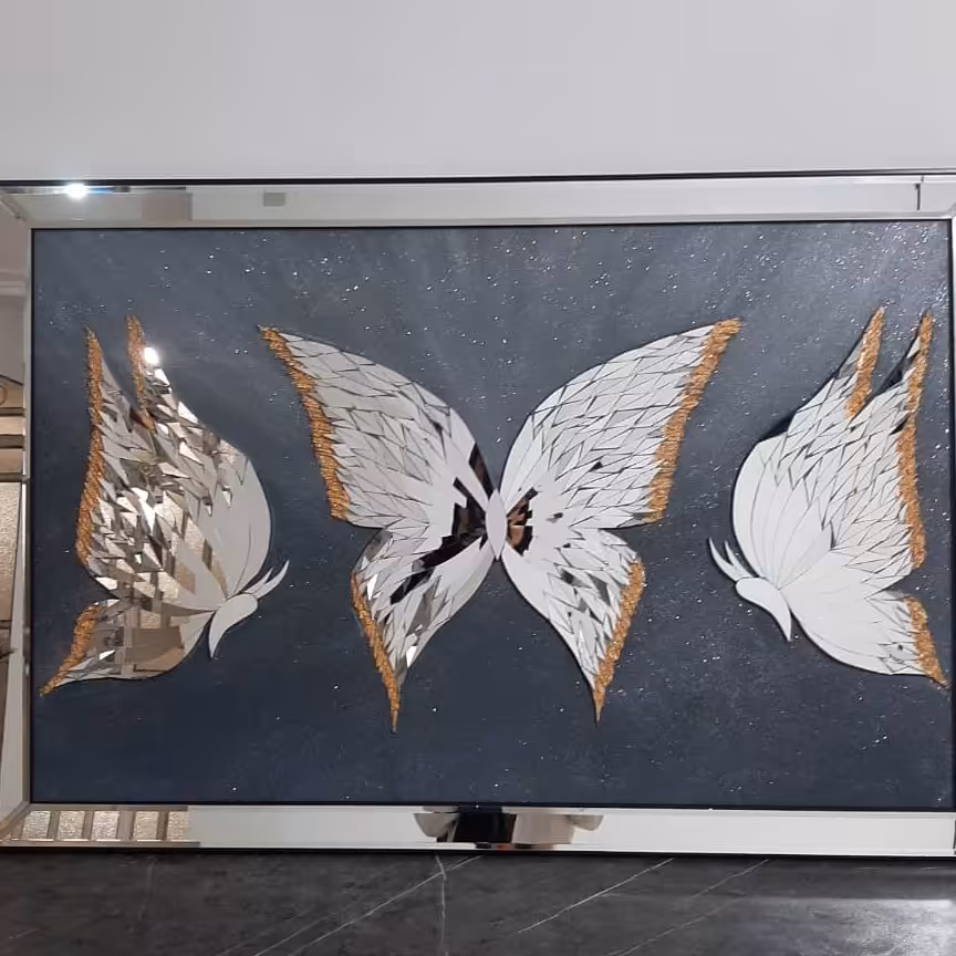 تابلو آینه کاری ابعاد 80 در120 