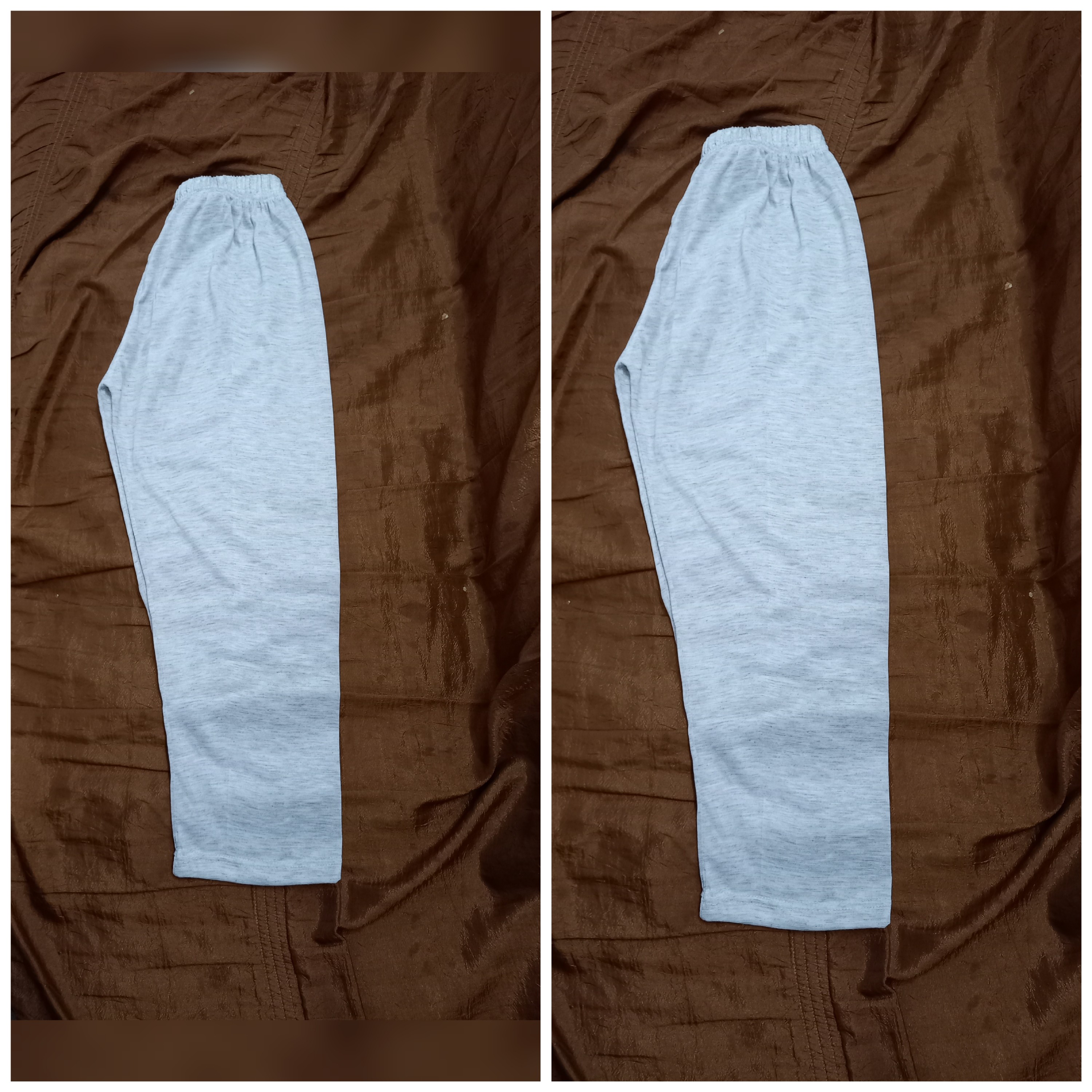 شلوارنخی ملانژ بچه گانه سایز 85 پارچه نازک