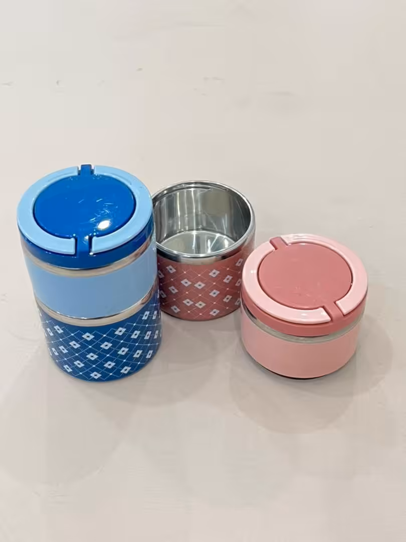 ظرف غذا دربدار دو طبقه خارجی