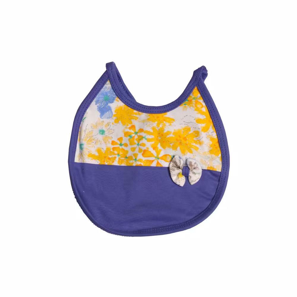 پیشبند نوزادی لیدولند طرح گل و ژور