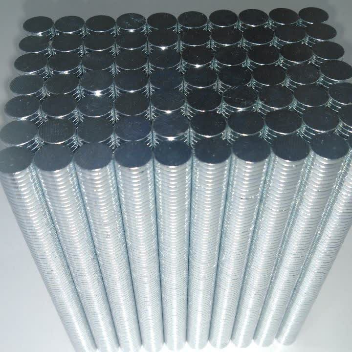 بسته 10 عددی آهنربا نئودیمیوم سکه ای 18x18 میلی متری