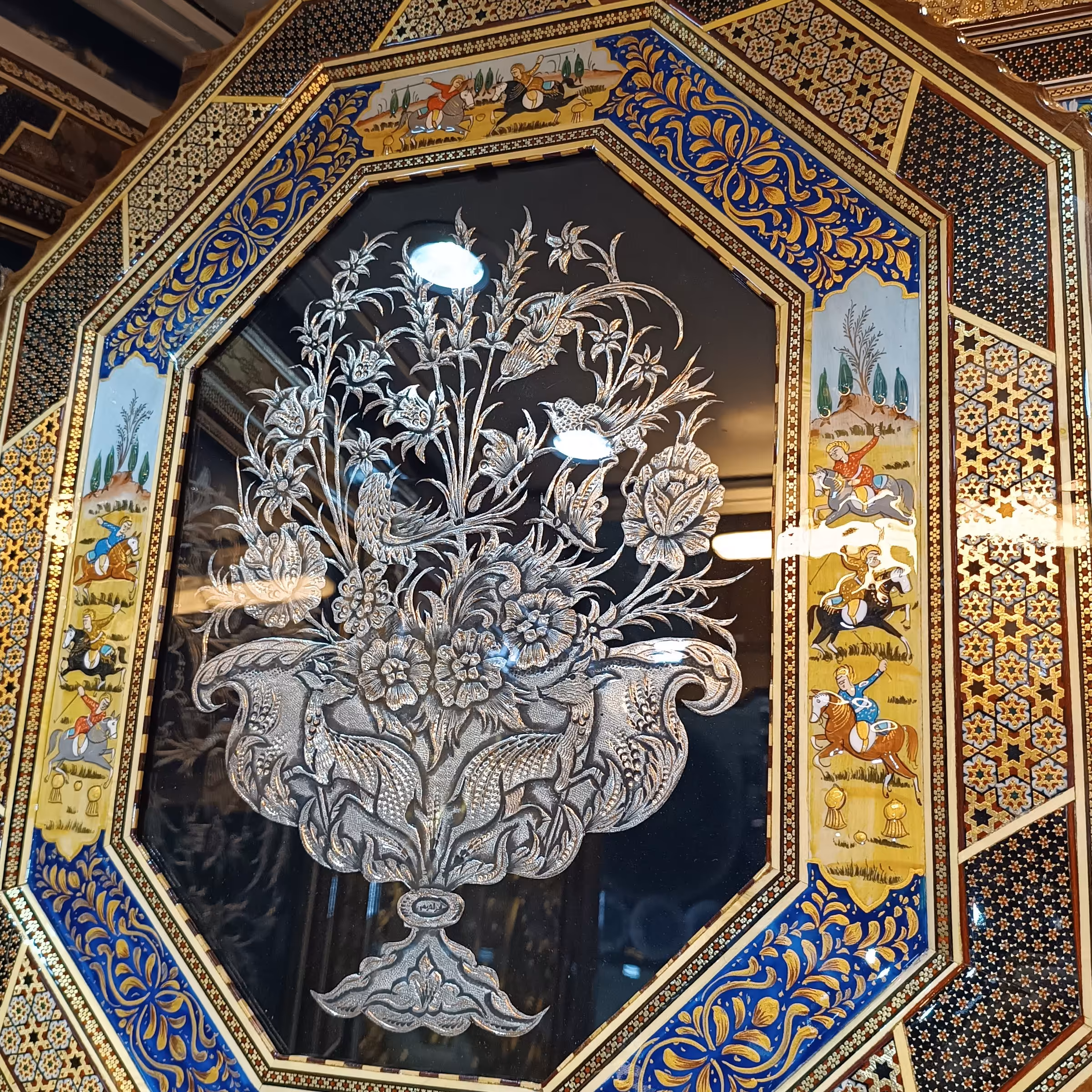 تابلو خاتم و قلمزنی 8گوش