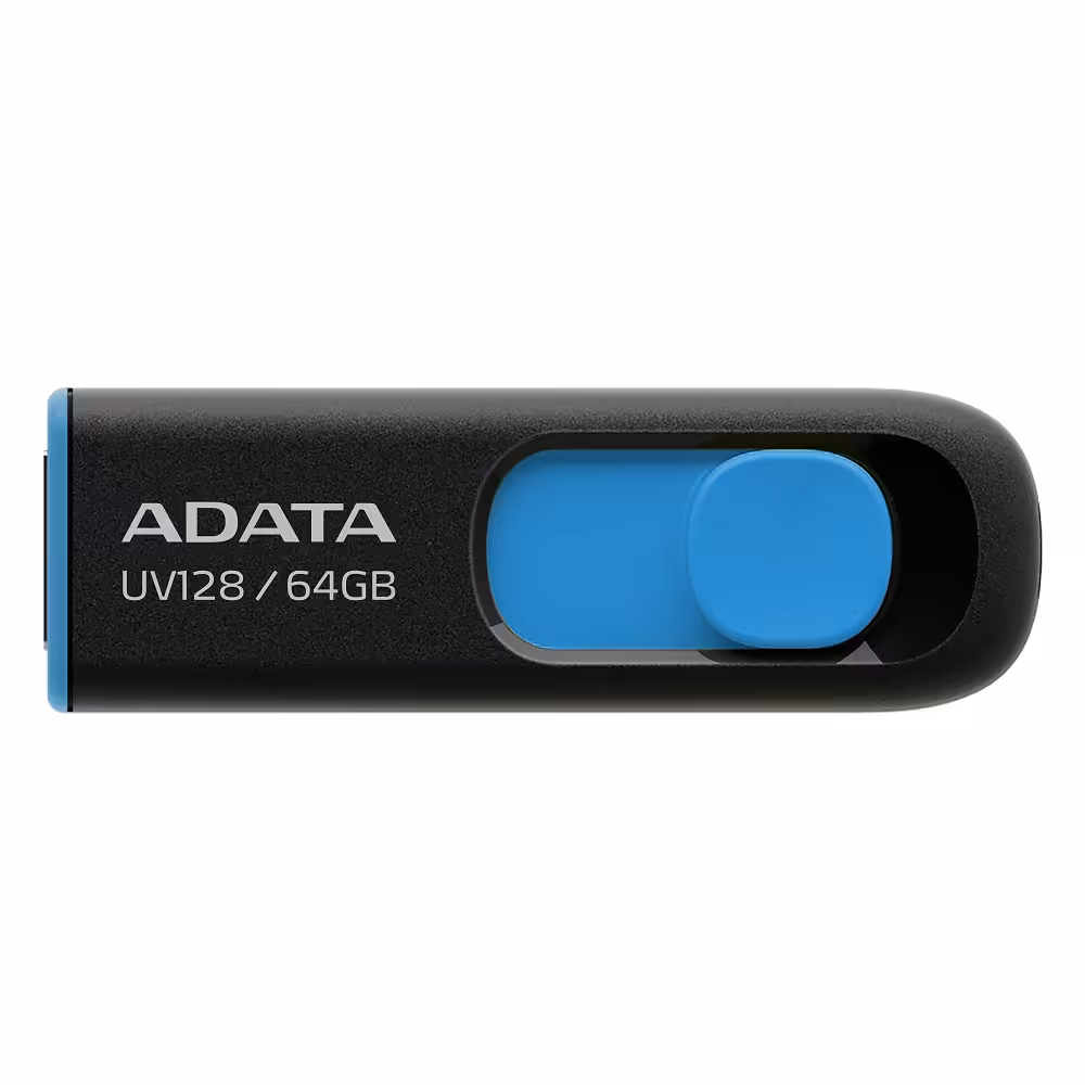 فلش مموری ای-دیتا USB3.2 مدل UV128 ظرفیت 64 گیگابایتADATA UV128 USB3.2 Flash Drive - 64GB