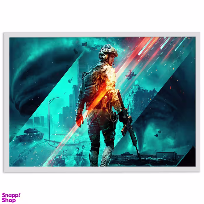 تابلو نوری بکلیت طرح بازی گیم نت مدل Battlefield کد W-s1380