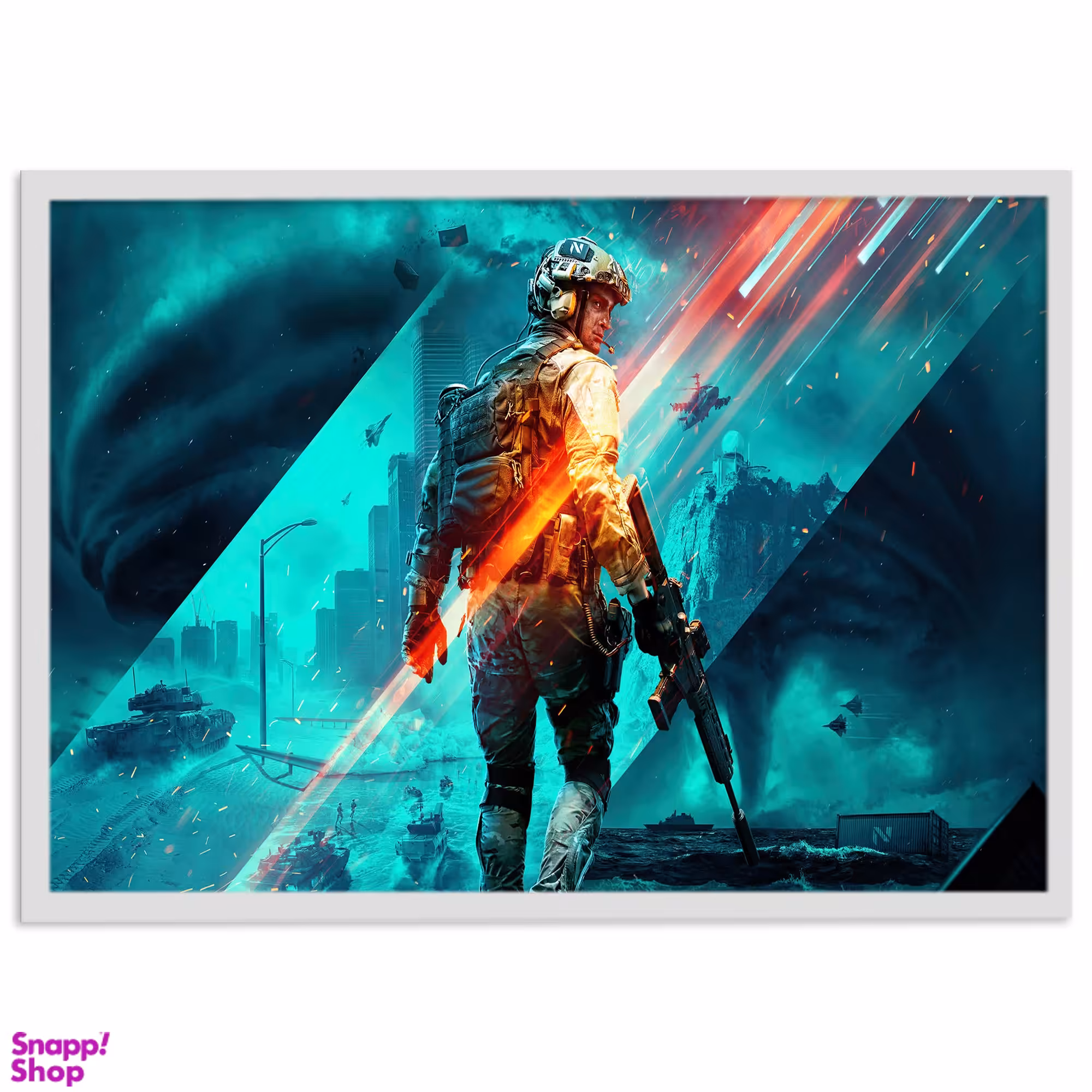 تابلو نوری بکلیت طرح بازی گیم نت مدل Battlefield کد W-s1380