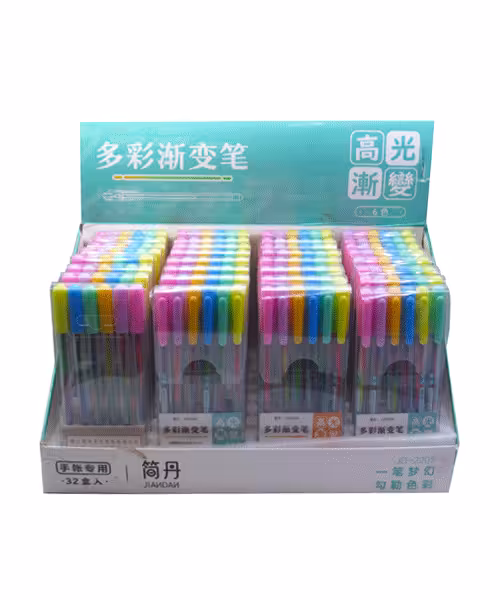 روان نویس رنگی  6رنگ معمولی مات کد2205