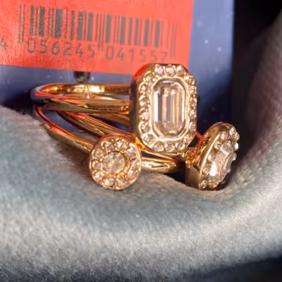 پک انگشتر دخترانه وارداتی اکسسوری خاص و شیک برای کادو تولد