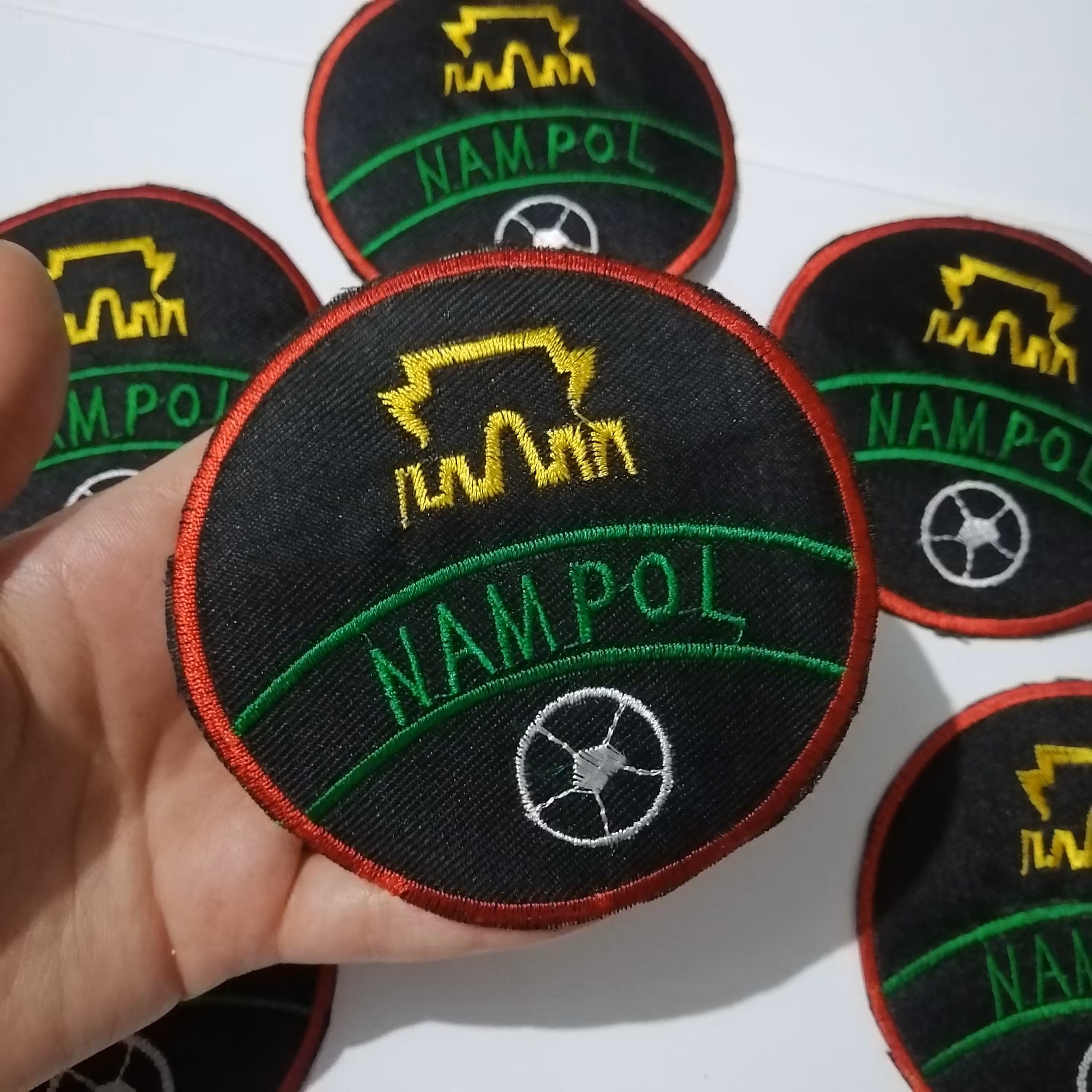 پچ لباس خیاطی برچسب استیکر لباس طرح نام پول nampol ورزشی باشگاه دایره پسرانه 