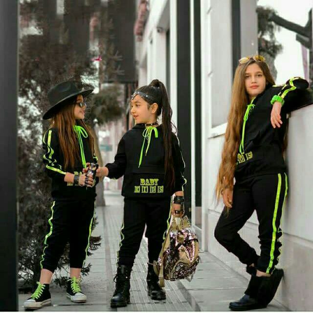 ست هودی شلوار اسپرت شب نما مدل جیب کانگرویی