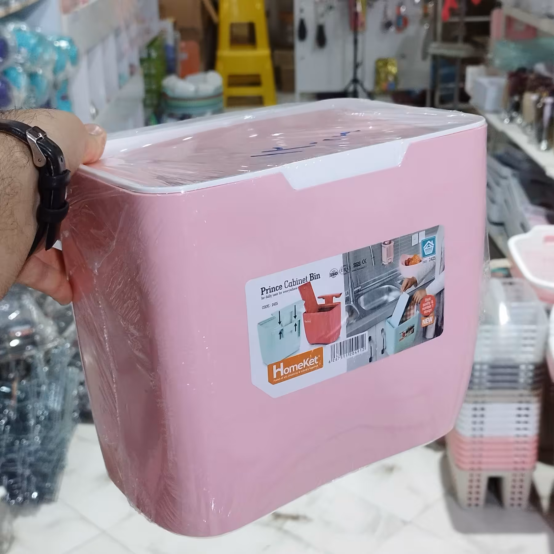 سطل زباله پشت دری آویز دار