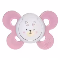 پستانک پروانه ای چیکو اورجینال 0-6 ماه خرگوش صورتی