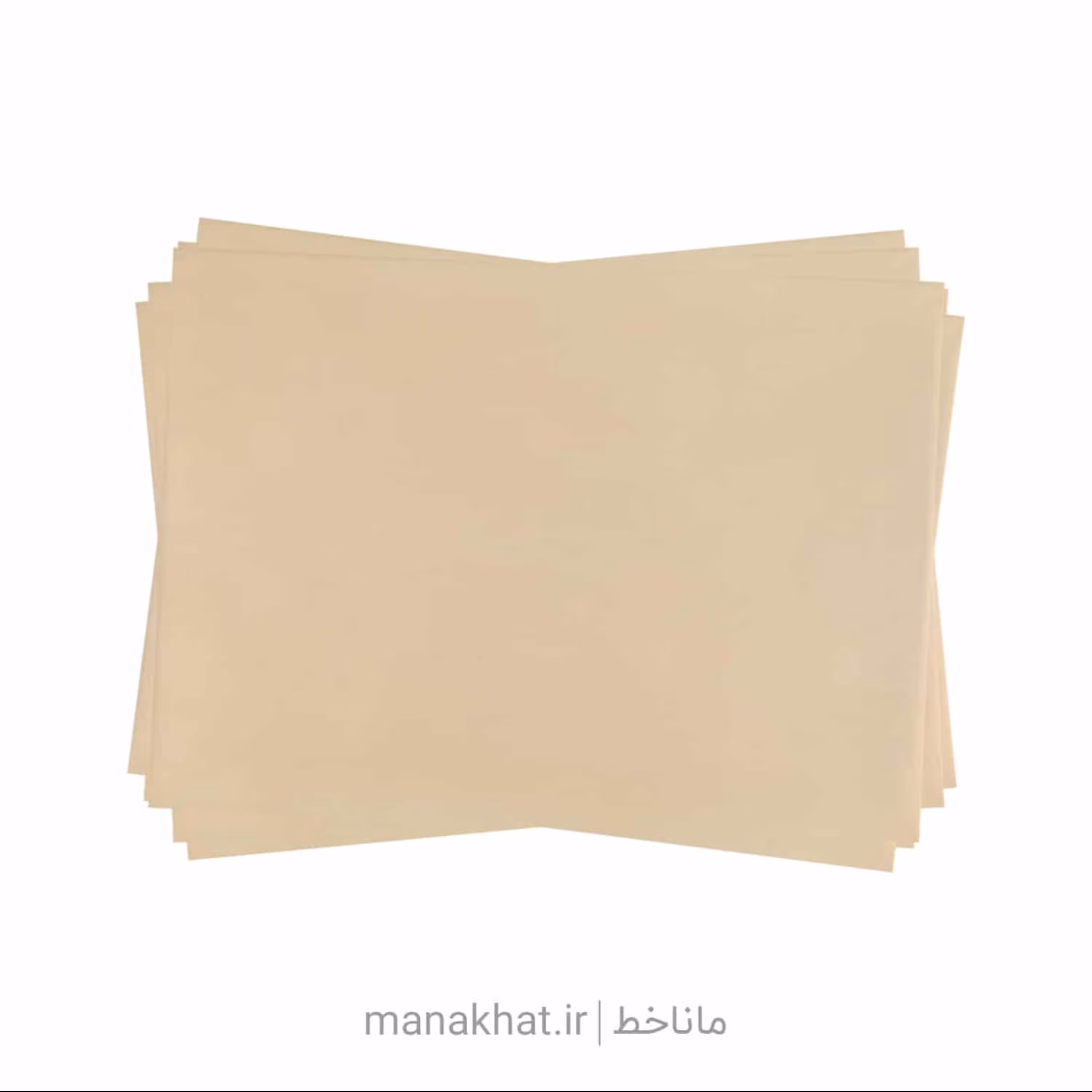 کاغذ نخودی خوشنویسی براق ابعاد 50-70 بسته 25 برگی