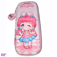 جامدادی سه بعدی قفل دار طرح دختر کد 2025